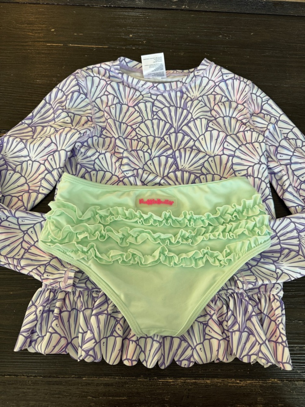 Ruffle Butts Seashell Scalloped Bottom Tankini